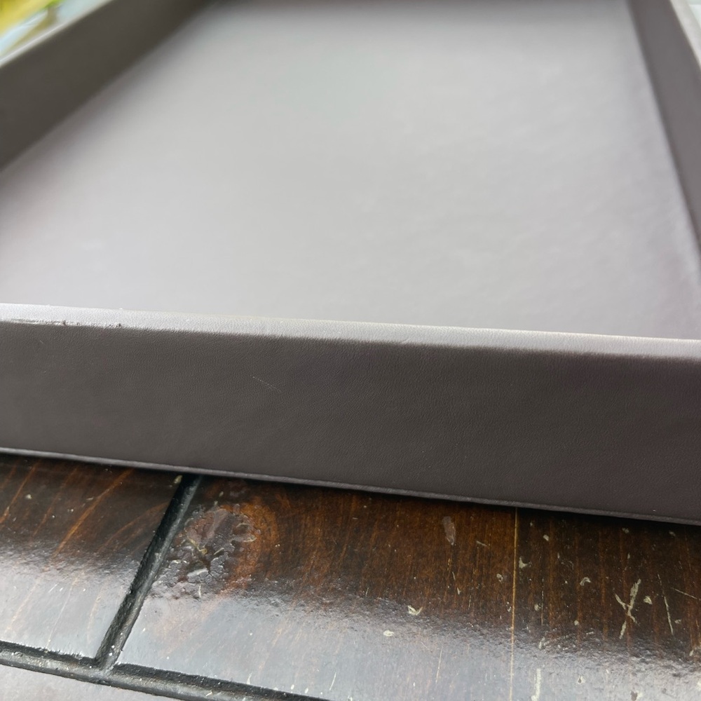 Brown Leather Tray